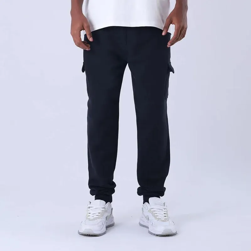 CALÇA CHAMPION MOLETOM CARGO BLACK
