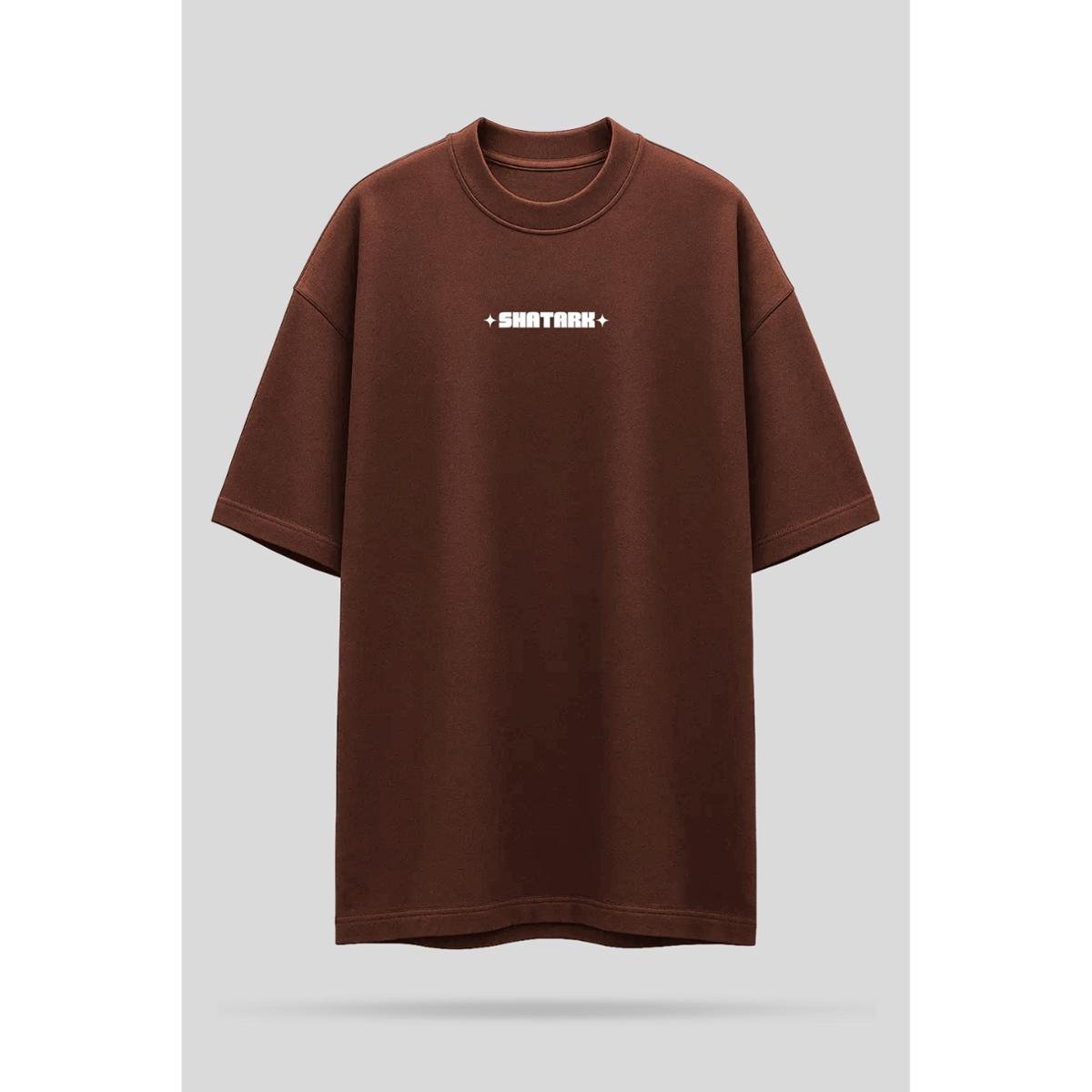 Camiseta Oversized Shatark Nutrients - Marrom