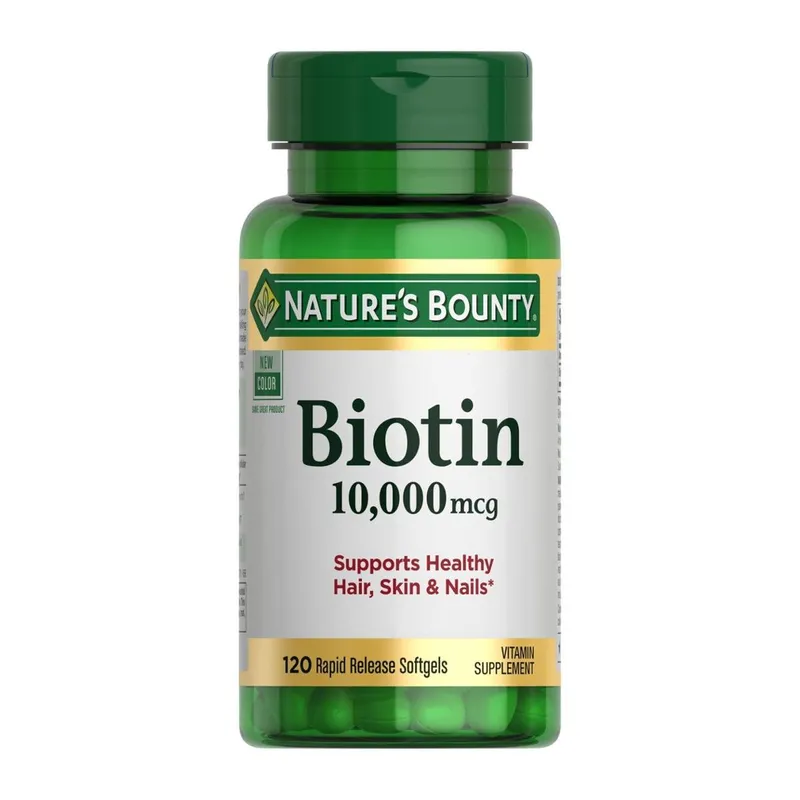 Suplemento Nature'S Bounty Biotina 10.000 Mcg Cápsulas De 120 Ct