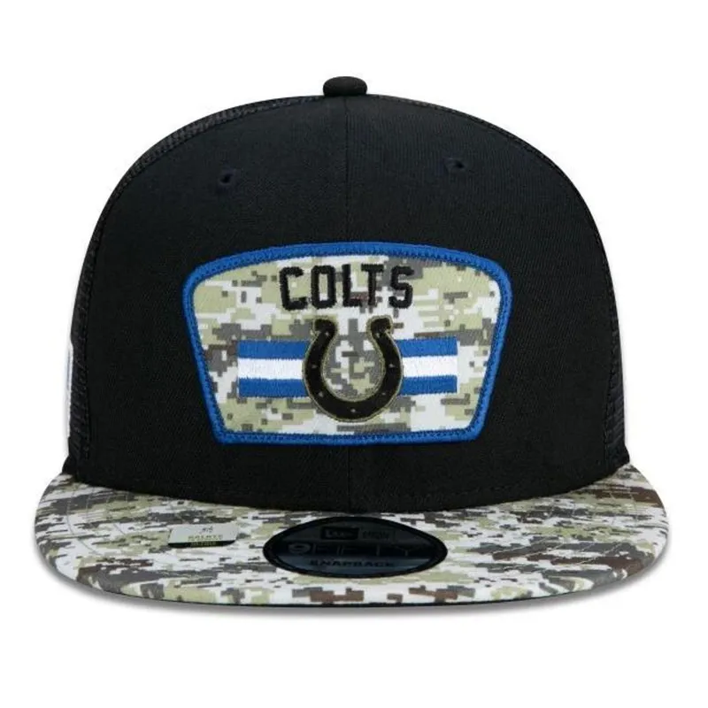 BONÉ NEW ERA 950 INDIANAPOLIS COLTS SALUTE TO SERVICE NFP22BON258 PRETO VERDE CAMO