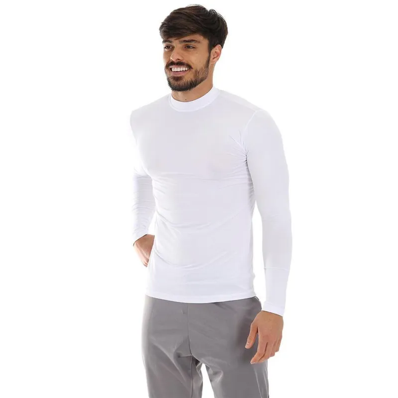 Camisa Térmica UV Branca Fristyle Proteção Segunda Pele Manga Longa