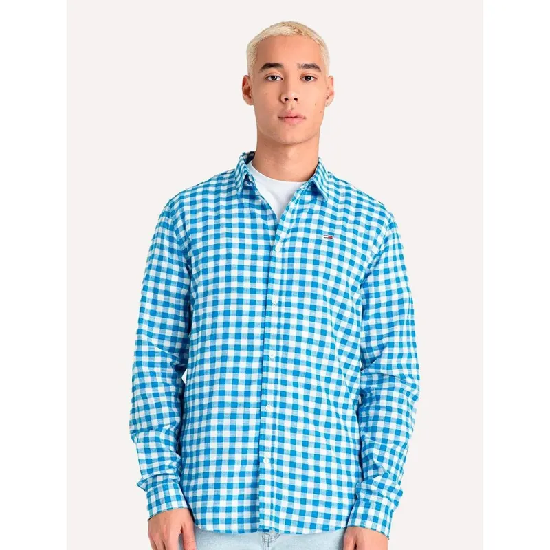 Camisa Tommy Jeans Xadrez Essential Masculina