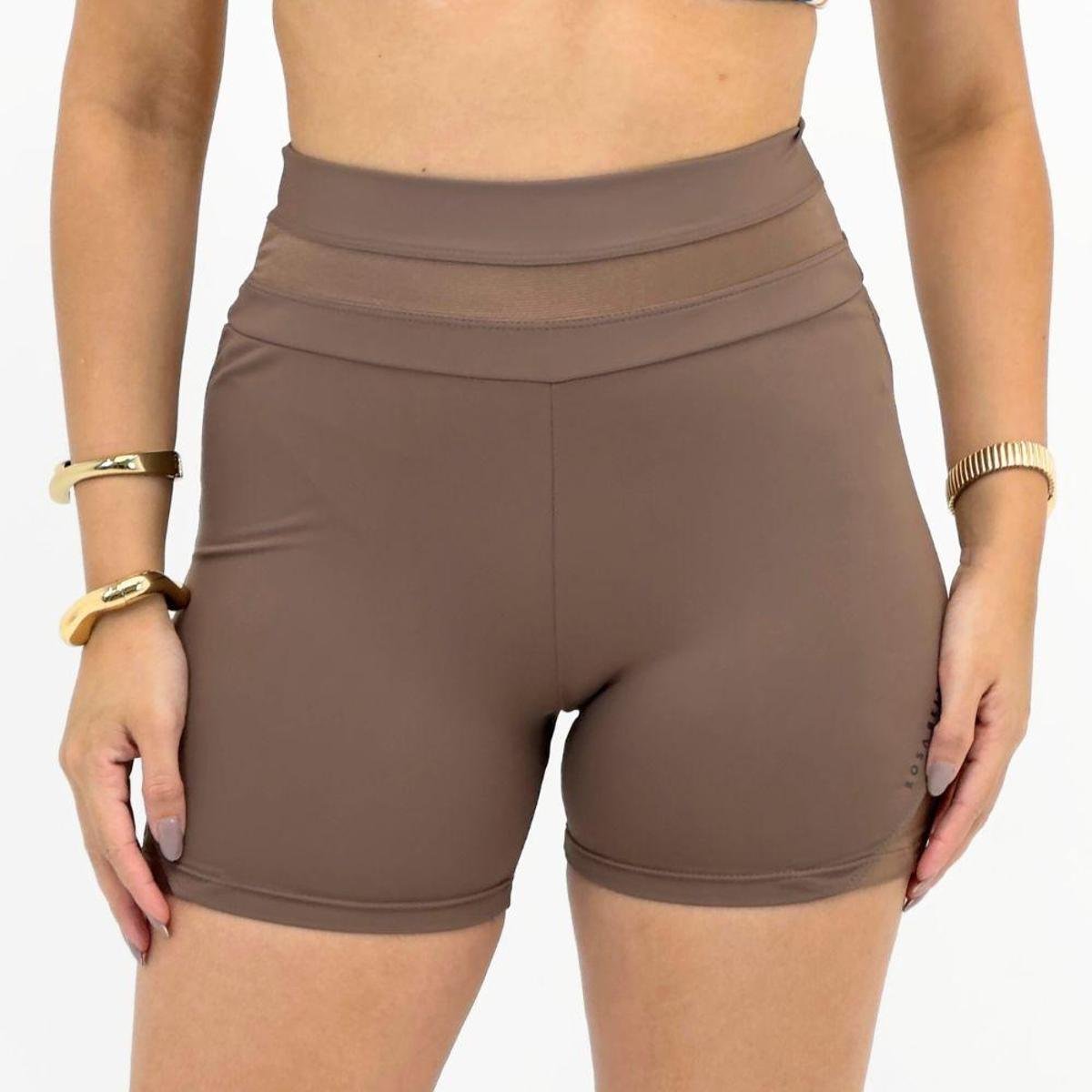 Shorts Rosa Bella Curto Allure Feminino