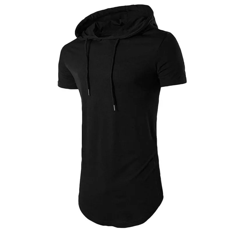 Camiseta Longline Manga Curta com Capuz Oversized C14-VERMELHO-G