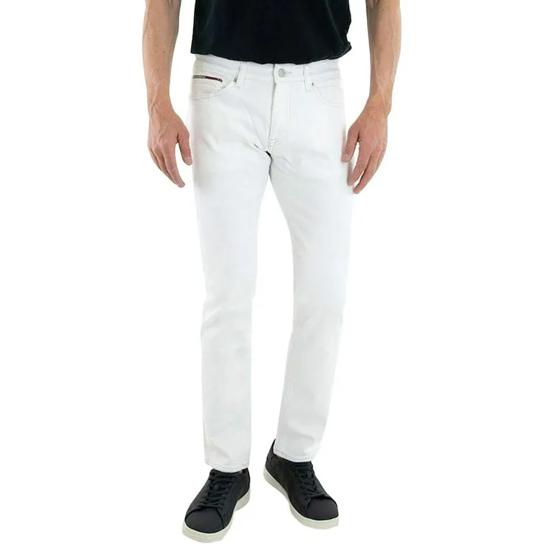 Calça Tommy Jeans Masculina Slim Scanton Branca