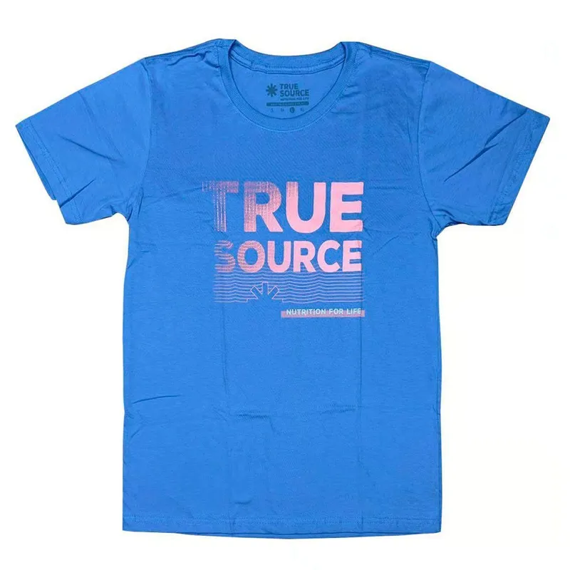 Camiseta Malha - Tamanho M Azul Anil - True Source