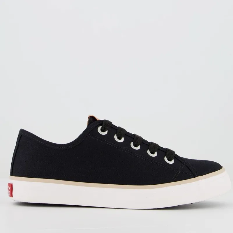 Tênis Coca Cola Stream Canvas Feminino Preto