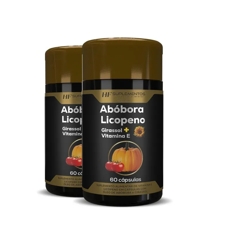 Óleo De Semente De Abobora Com Licopeno 60 Caps Hf Suplementos com 2
