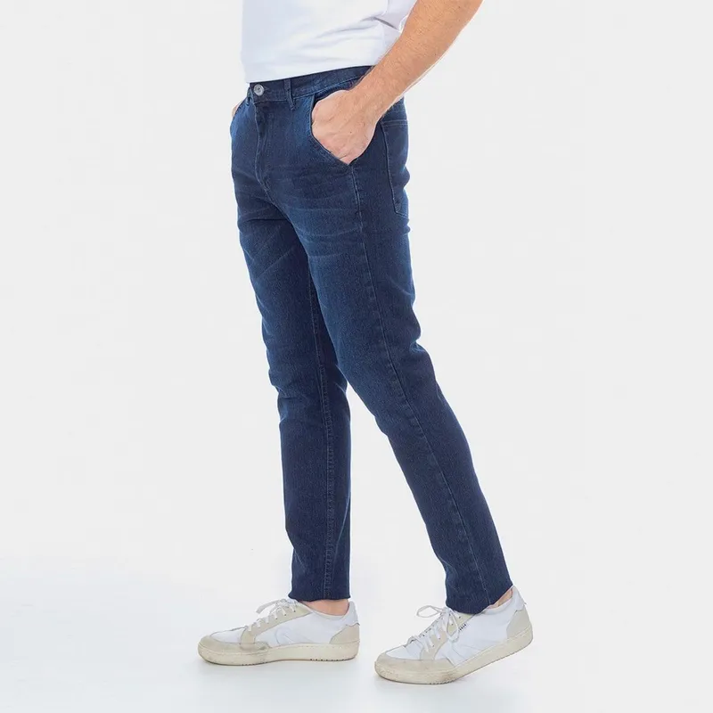 Calça Jeans Masculina Slim Elastano Conforto 7915
