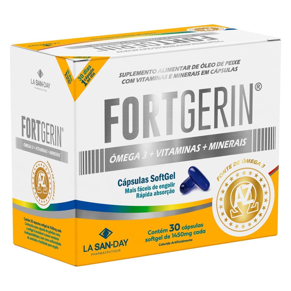 Fortgerin AZ + Ômega (30 Cápsulas)