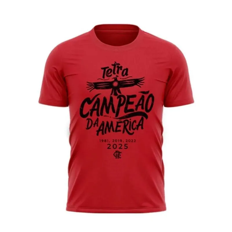 Camisa Flamengo Treta Campeão da América 2025 Lima-Peru