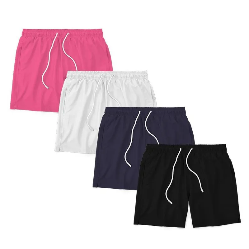 Kit 4 Shorts Masculino Liso Básico Bermuda Tactel Água Praia Treino Academia Corrida