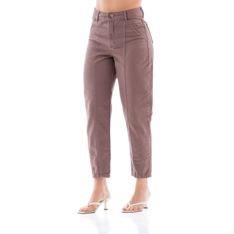 Calça Collor Feminina Arauto Barrel Premium Denim