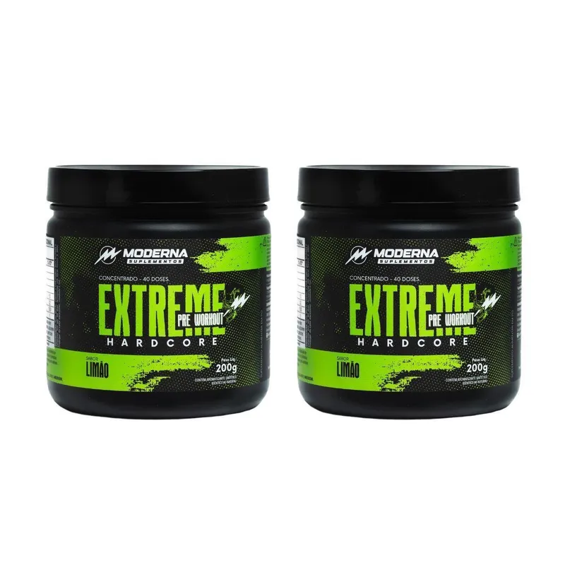 Kit 2 Pré Treino Concentrado Moderna Suplementos