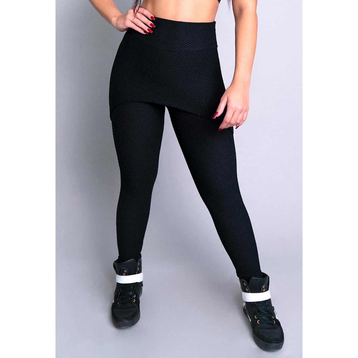 Calça Legging MVB Modas Bolha Saia Feminina