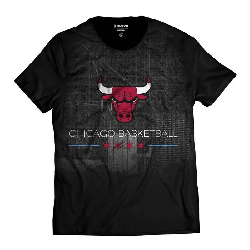 Camiseta Di Nuevo Chicago Bulls Masculina
