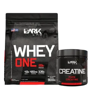 Whey One 900g Morango e Creatina 300g Dark Lab