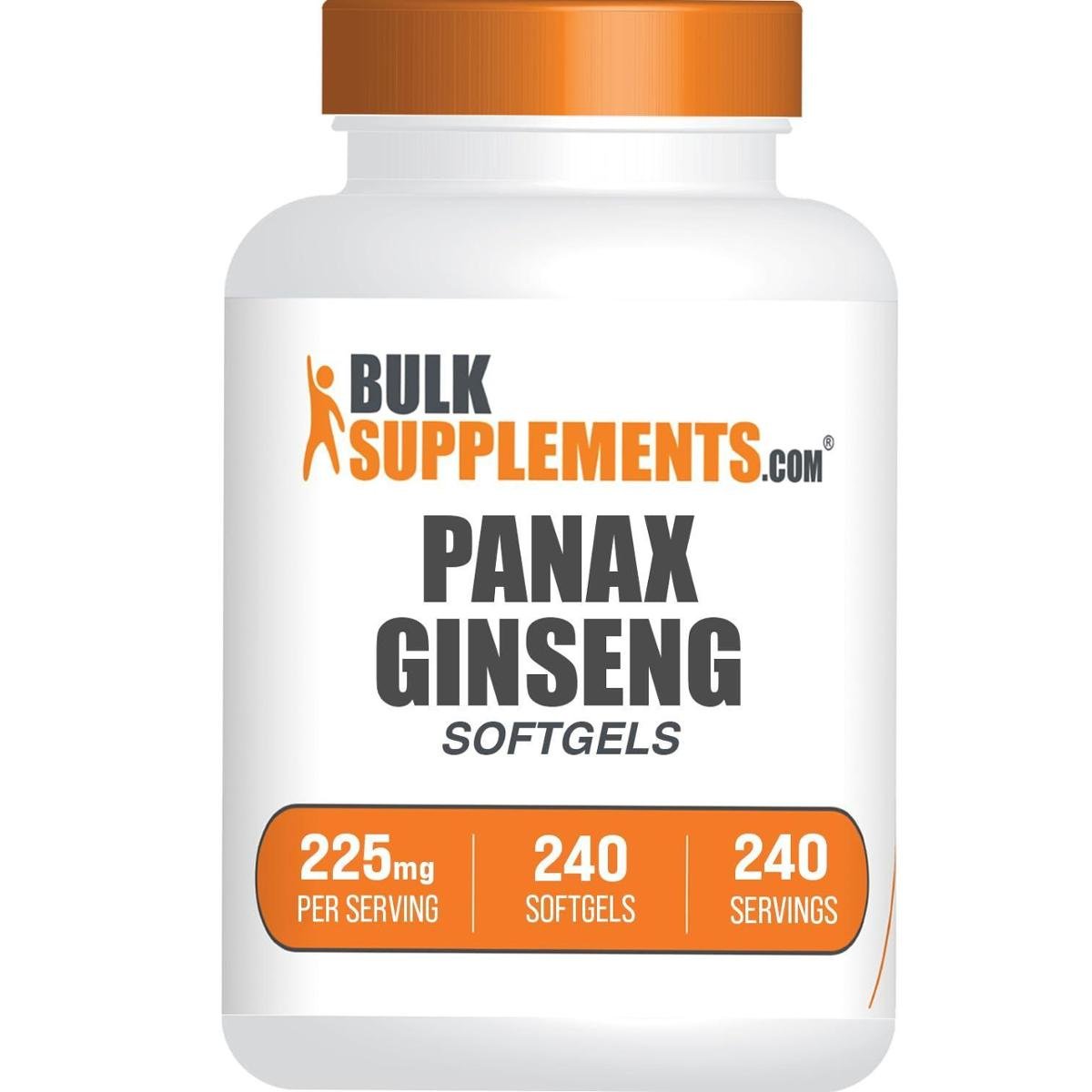 Suplemento de ervas: suplementos a granel Panax Ginseng 225 mg, 240 cápsulas gelatinosas