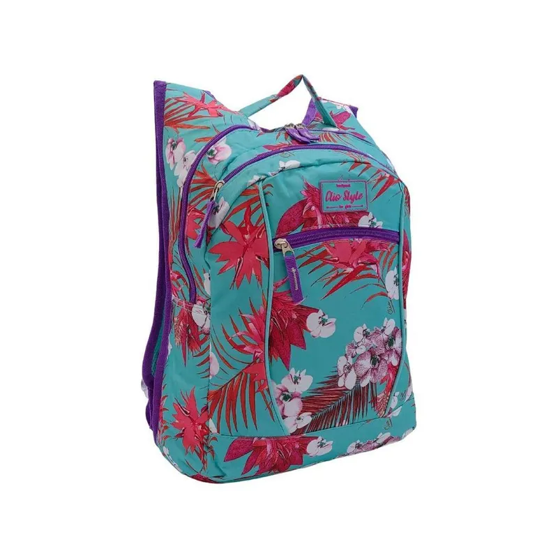Mochila Juvenil Feminina Clio Style Floral