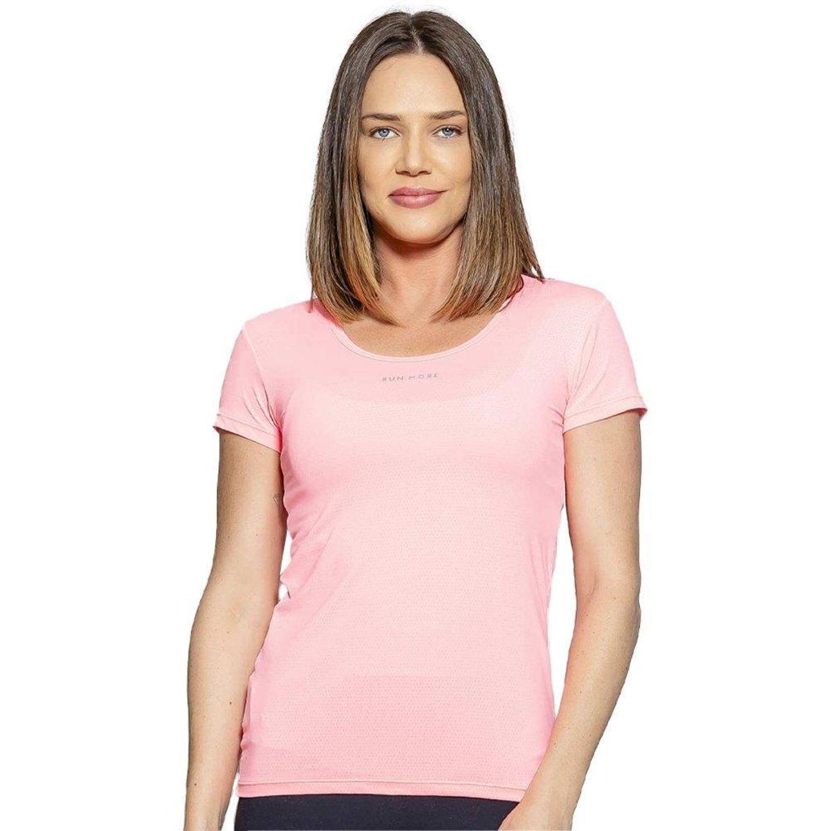 Camiseta Run More Baby Look Essencial Feminina