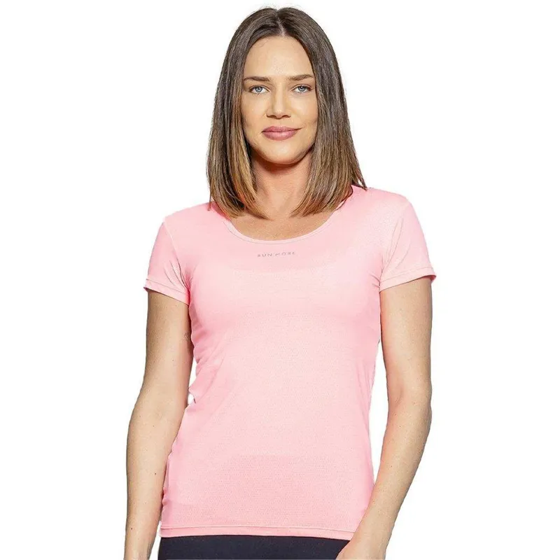 Camiseta Run More Baby Look Essencial Feminina