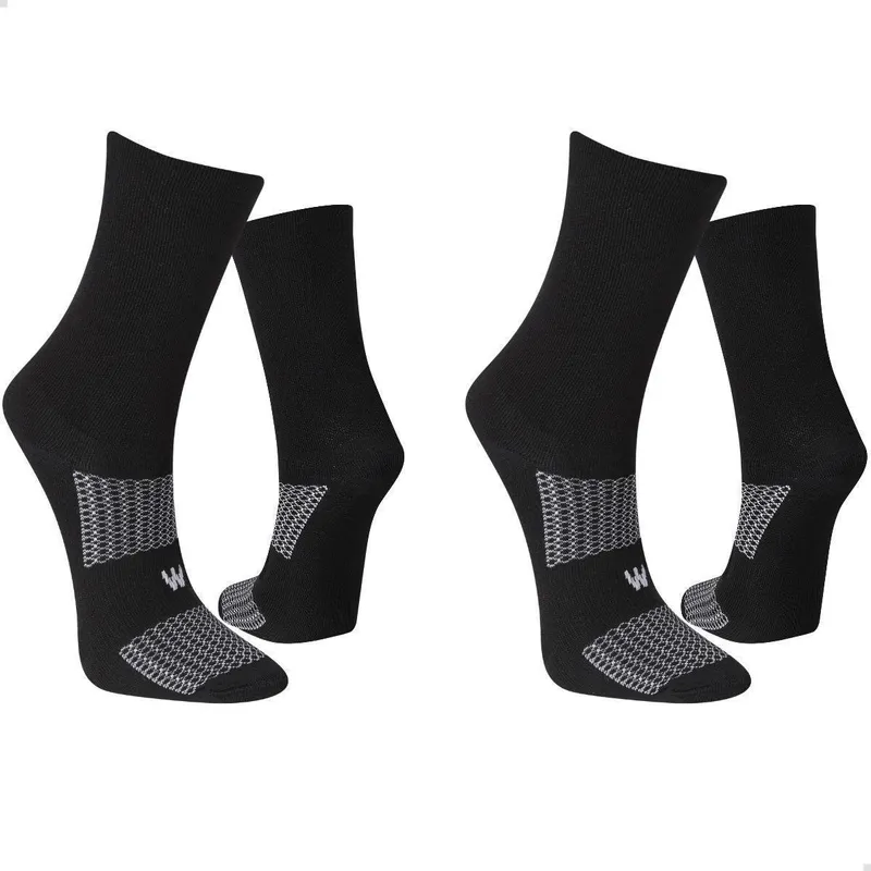 Kit 2 Pares Meia Performance UP Cano Alto Esportiva Corrida Ciclismo Treino Unissex