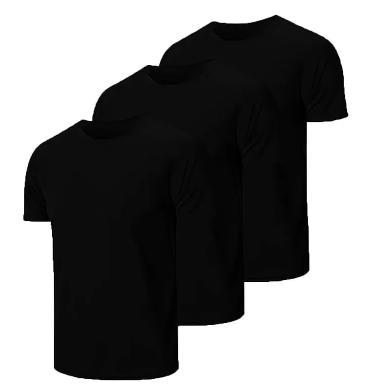 Kit 3 Camisetas Dry Malha Fria Premium Academia Corrida Esporte