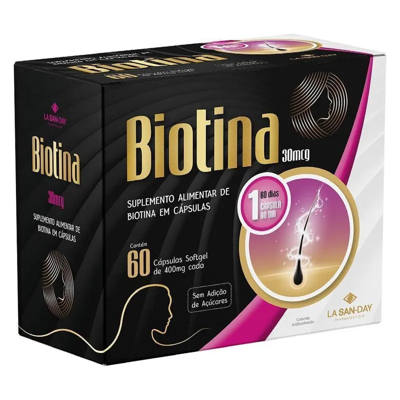 Suplemento Biotina (60 Cápsulas)