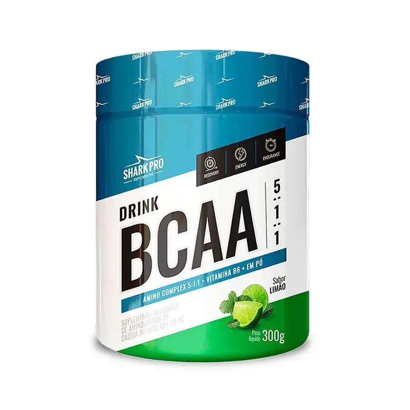 Bcaa Drink 5:1:1 - 300g Limão - Shark Pro