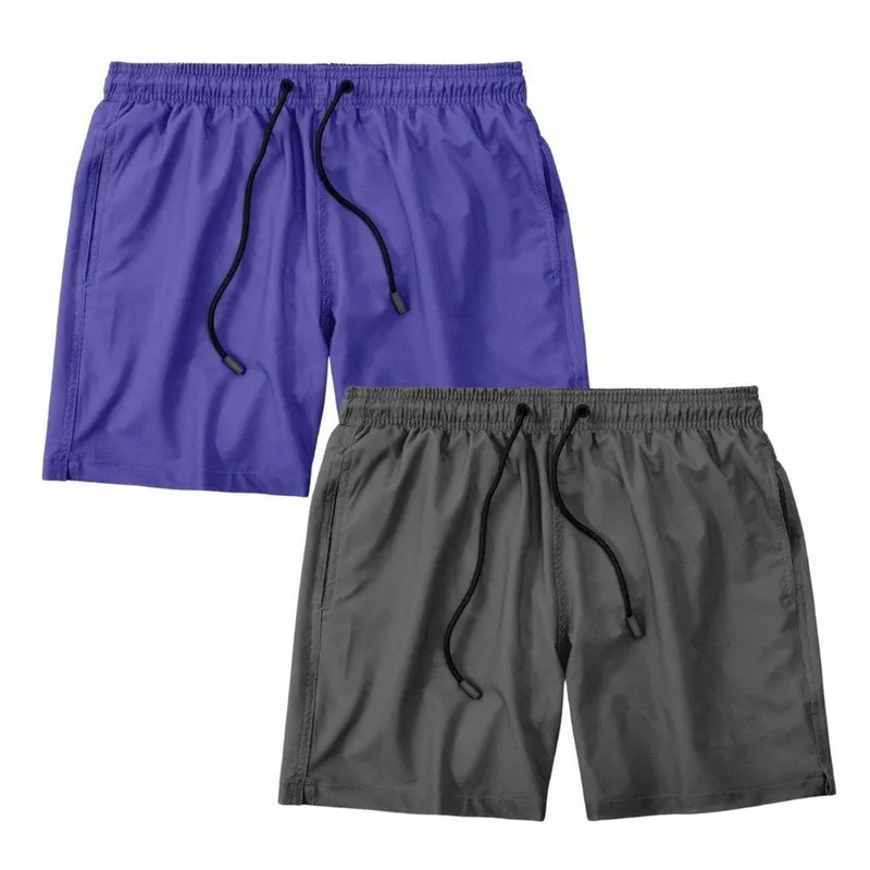 Kit 2 Shorts Masculino Bermuda Praia Academia Treino Esporte Shorts Gênero:Homem;Tamanho:G;Cor: