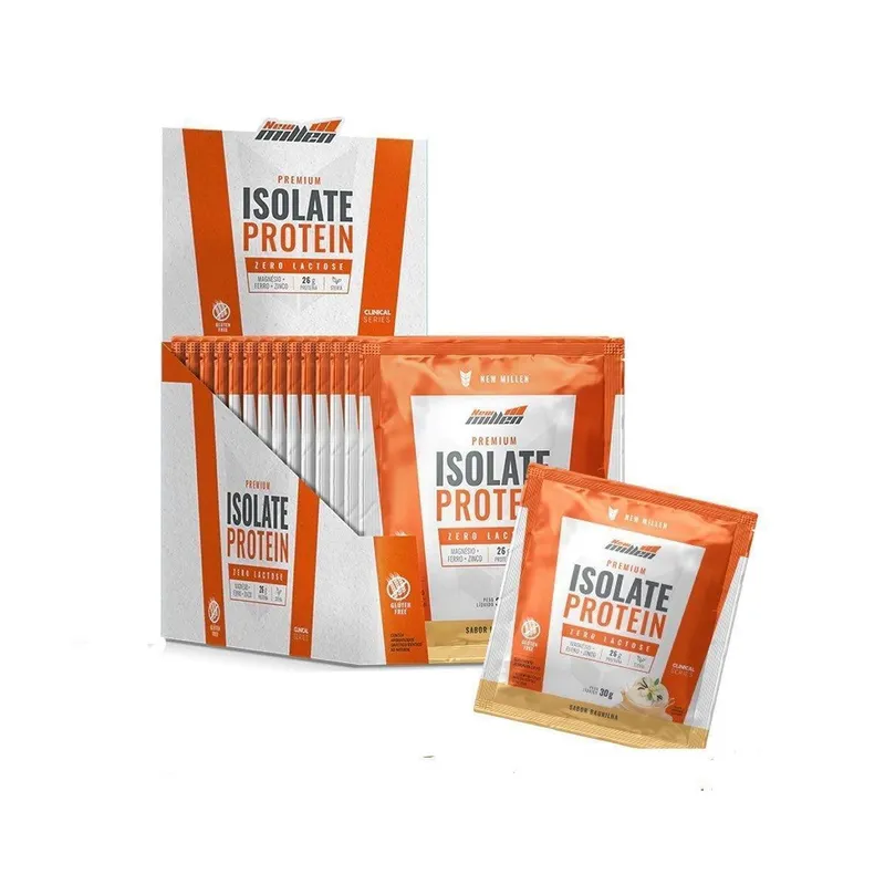 Isolate Protein Premium - 15 Sachês de 30g Baunilha - New Millen