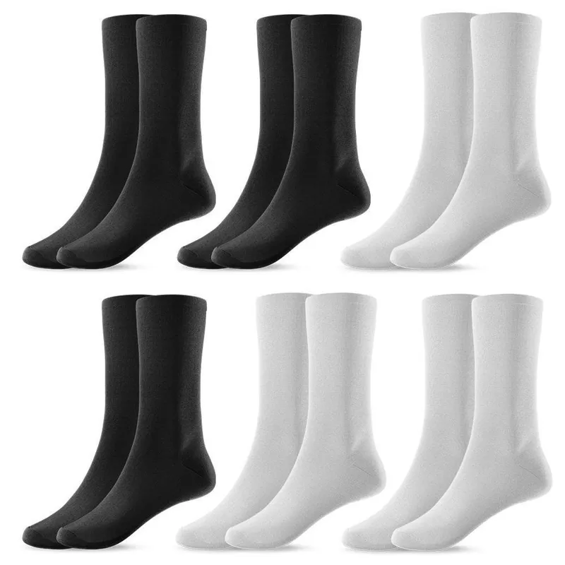 Kit 6 Pares de Meias Masculina Cano Alto 37/44