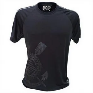 CAMISA MASCULINA CORINTHIANS RAGLAN REC VIVO BLACK