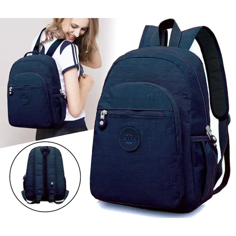 Mochila Feminina Notebook Tecido Molinho Resistente Leve Trabalho Escola