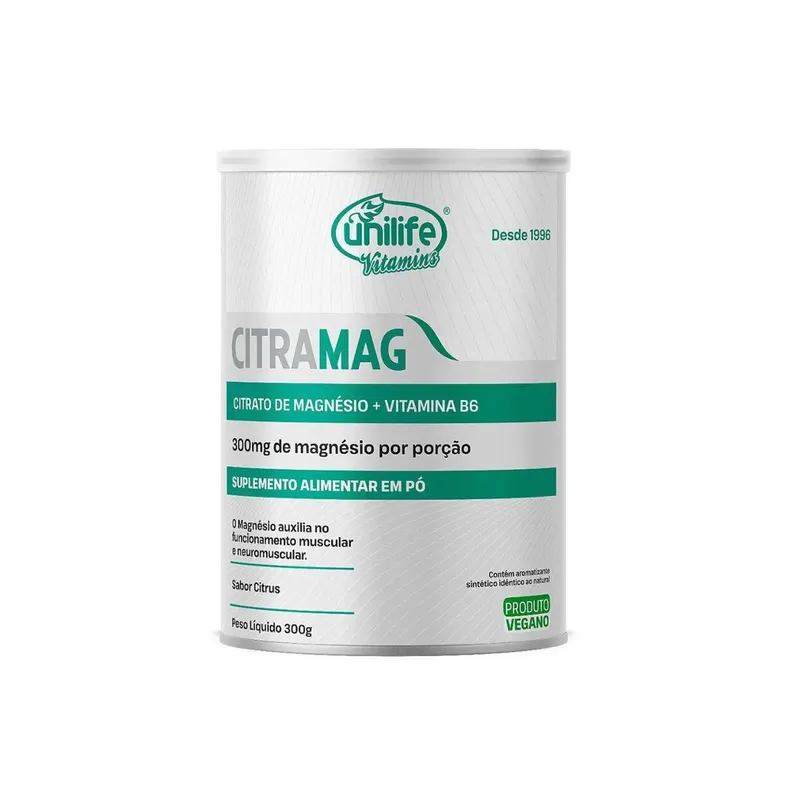 Citrato De Magnésio + Vitamina B6 Citramag 300g Citrus Unilife