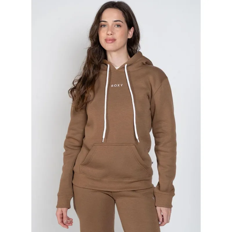 Moletom Roxy Fech Chic Basic Marrom-Marrom-GG