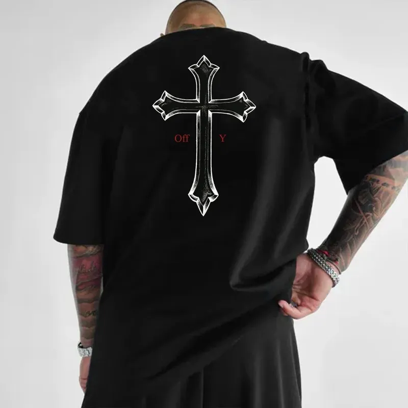 Camiseta Oversized Streetwear OffY Cruz