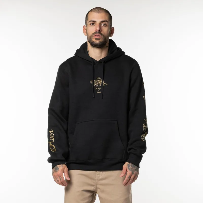 Moletom RVCA Fech Antique 305 Preto-Preto-P