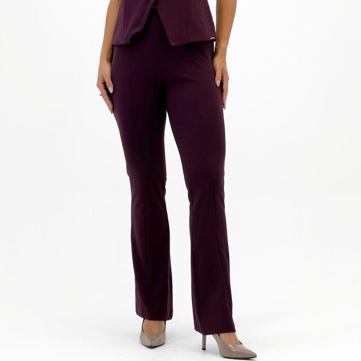 Calça Bana Bana Boot Cut em Tecido Feminina