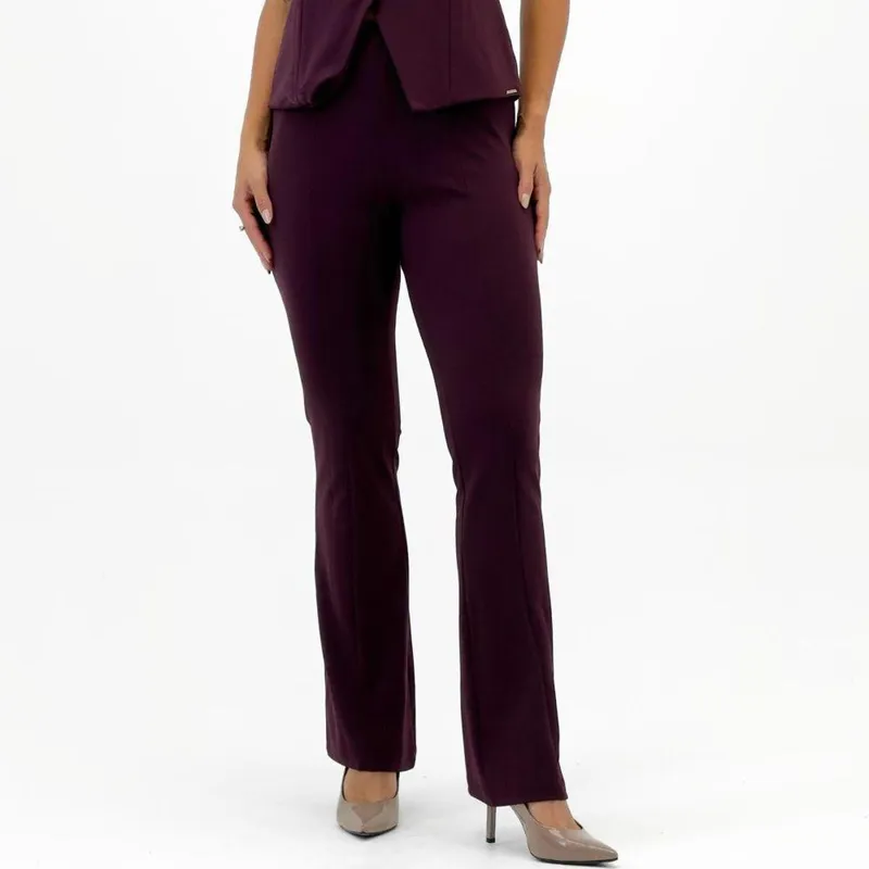 Calça Bana Bana Boot Cut em Tecido Feminina