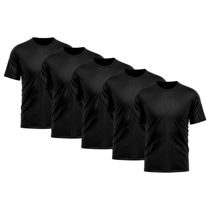 Kit 5 Camiseta Masculina Dry Proteção Solar UV Básica Lisa Treino Academia Camisa Camisetas