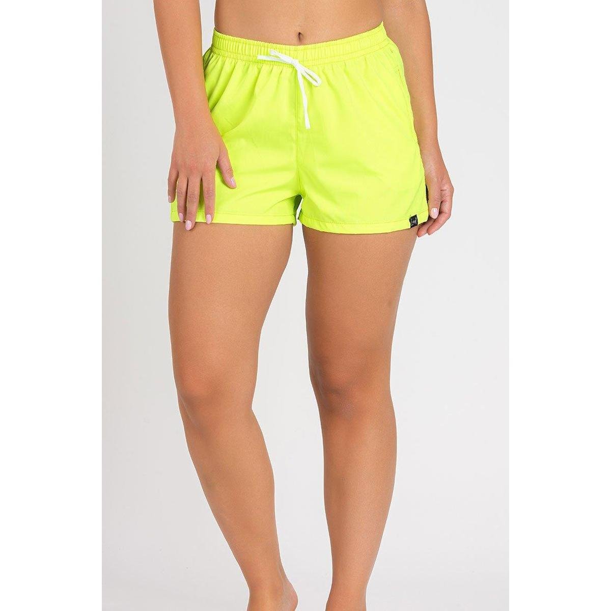 Short Praia Confort Verde Lima Neon