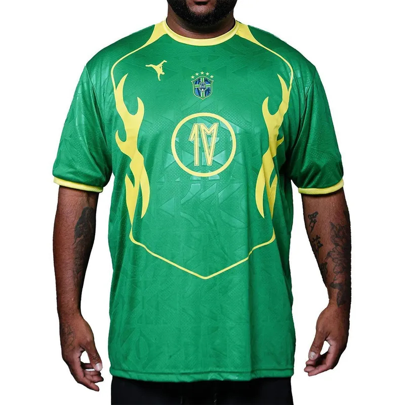 Camiseta Chronic Big Plus Size Time Brasil Copa 083C Verde