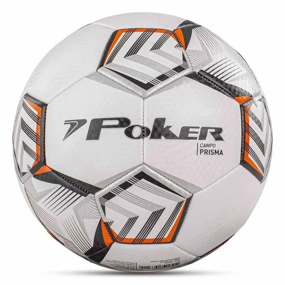 Bola Poker de Futebol Campo Training 32 Gomos Prisma - Branca