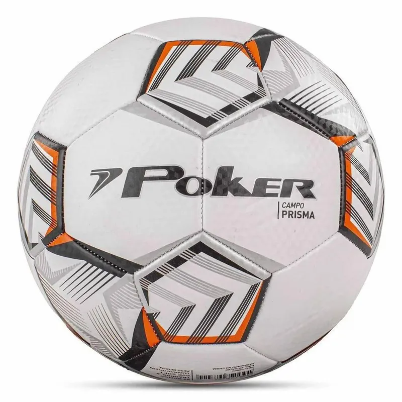 Bola Poker de Futebol Campo Training 32 Gomos Prisma - Branca