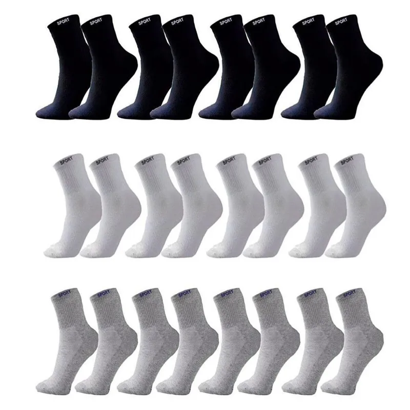 Meias cano longo com 12 pares - Sport