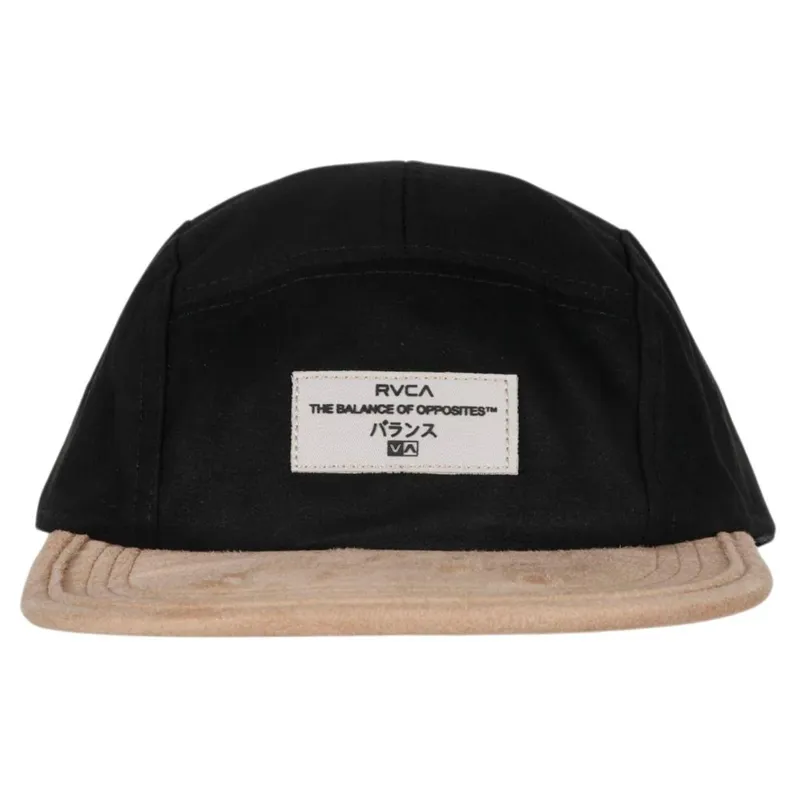 Boné Rvca Balance 5 Panels Preto/Caramelo