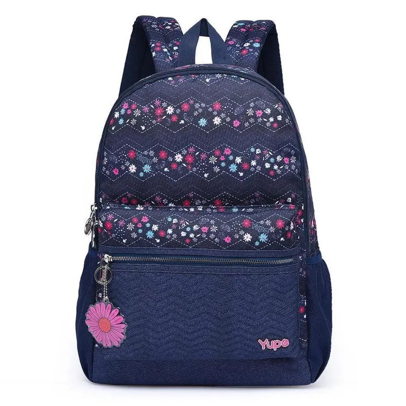 Mochila Escolar Feminina Espaçosa Estampada Juvenil 18 Litros