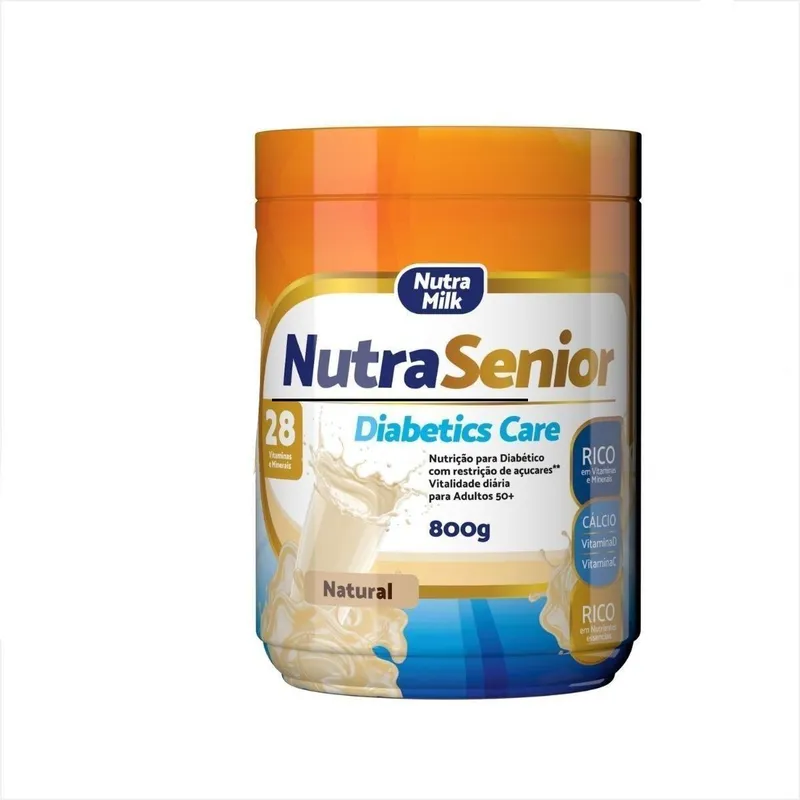 Nutra Senior 50+ Diabetics Care 800g - ZERO AÇÚCAR - 28 Vitaminas e Minerais