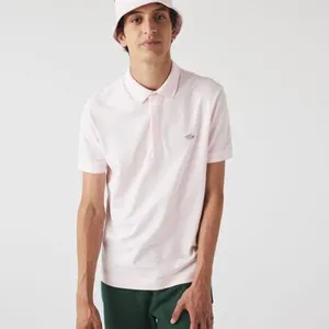Polo Lacoste Regular Fit Paris em Piqué Stretch
